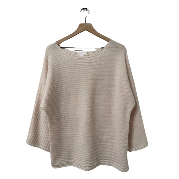 Duffy Sweaters - Duffy Baby Pink Cashmere Relaxed Fit Dolman Sleeve Sweater Size Medium